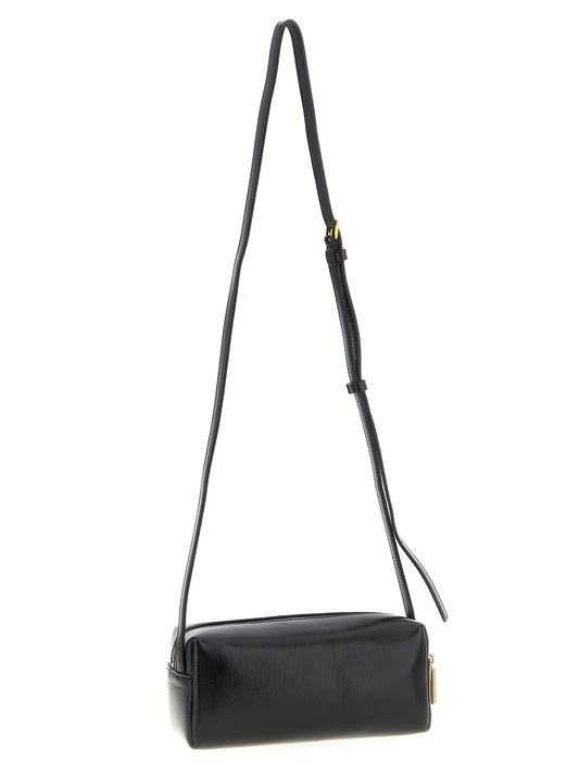 Black Calfskin Crossbody Bag