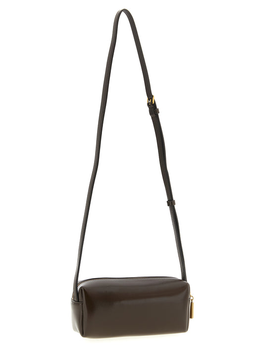 Brown Calfskin Crossbody Bag