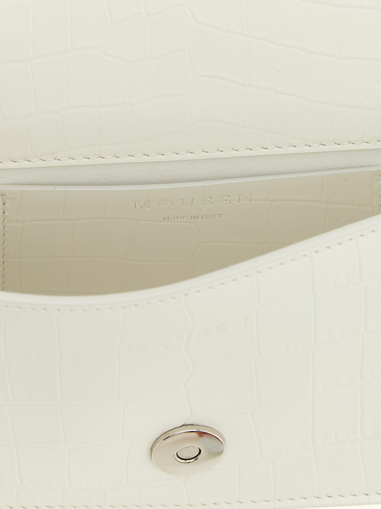 White Calfskin Shoulder Bag