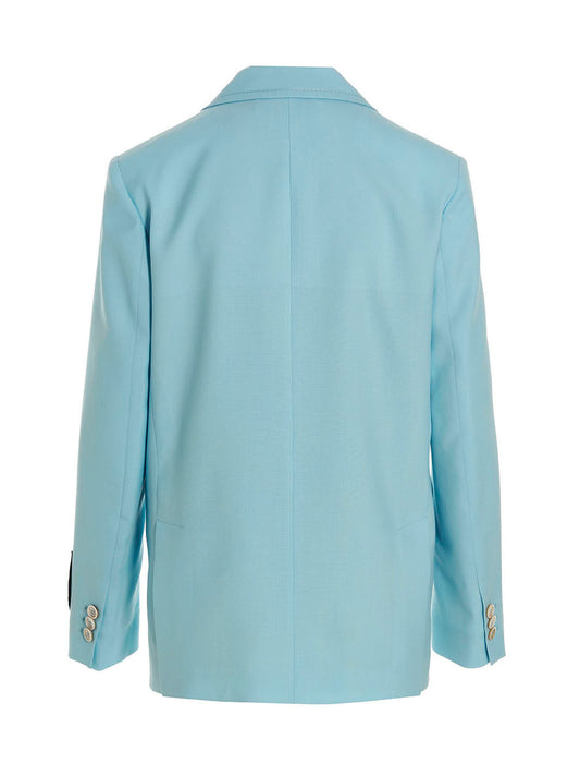 Blue Virgin Wool Blazer