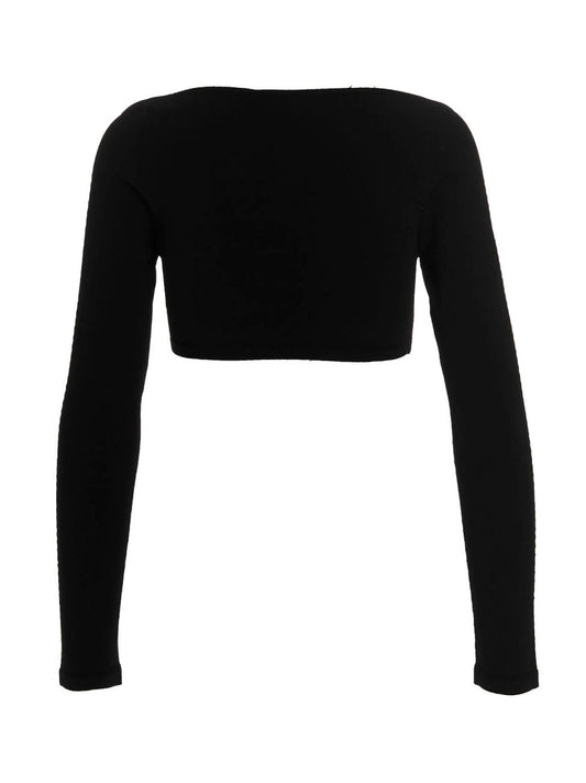 Black Viscose Cardigan