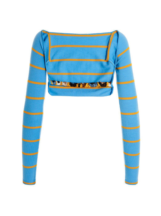 Blue Wool Cardigan