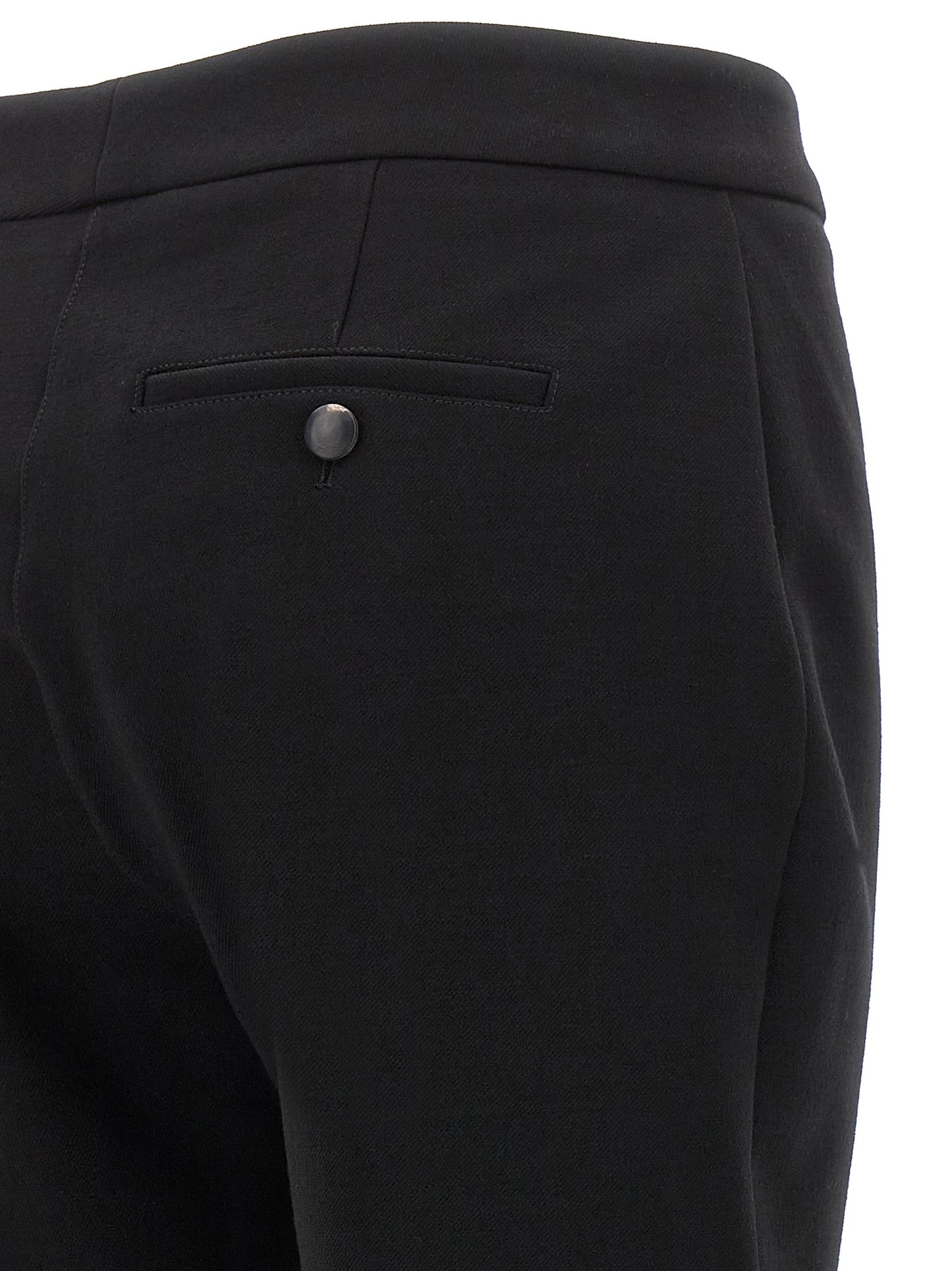 Black Elastane Skinny Pants