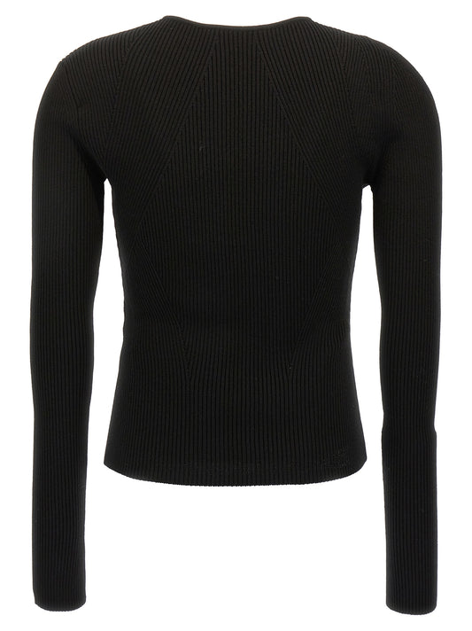 Black Wool Cardigan