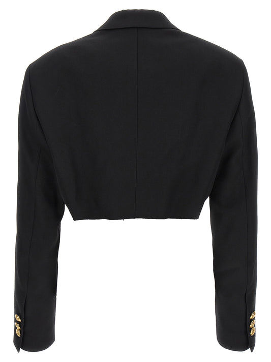Black Polyester Blazer