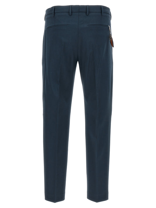 Blue Virgin Wool Dress Pants