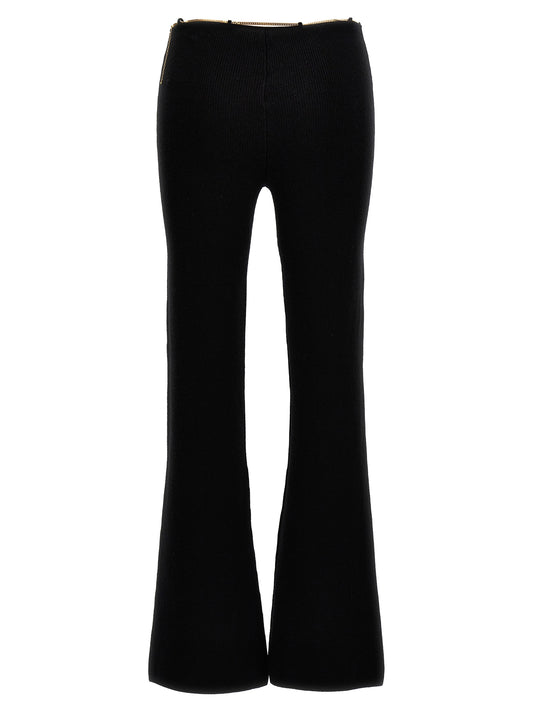 Black Wool Casual Pants