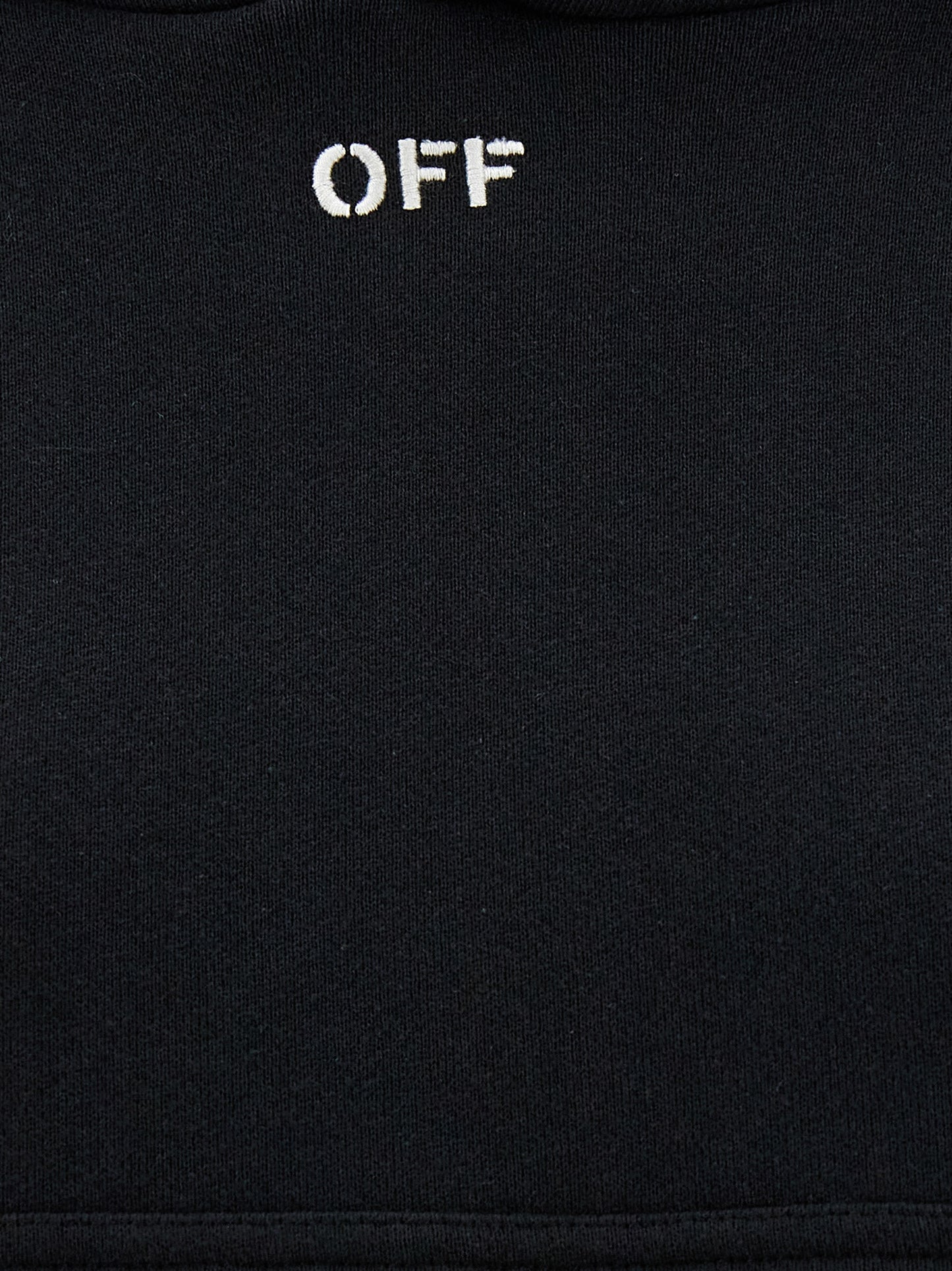 Black Cotton Hoodie