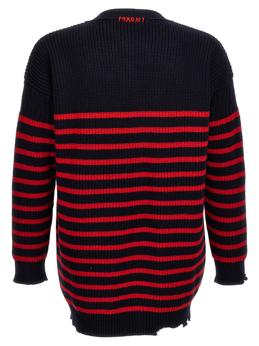 Multicolor Virgin Wool Cardigan
