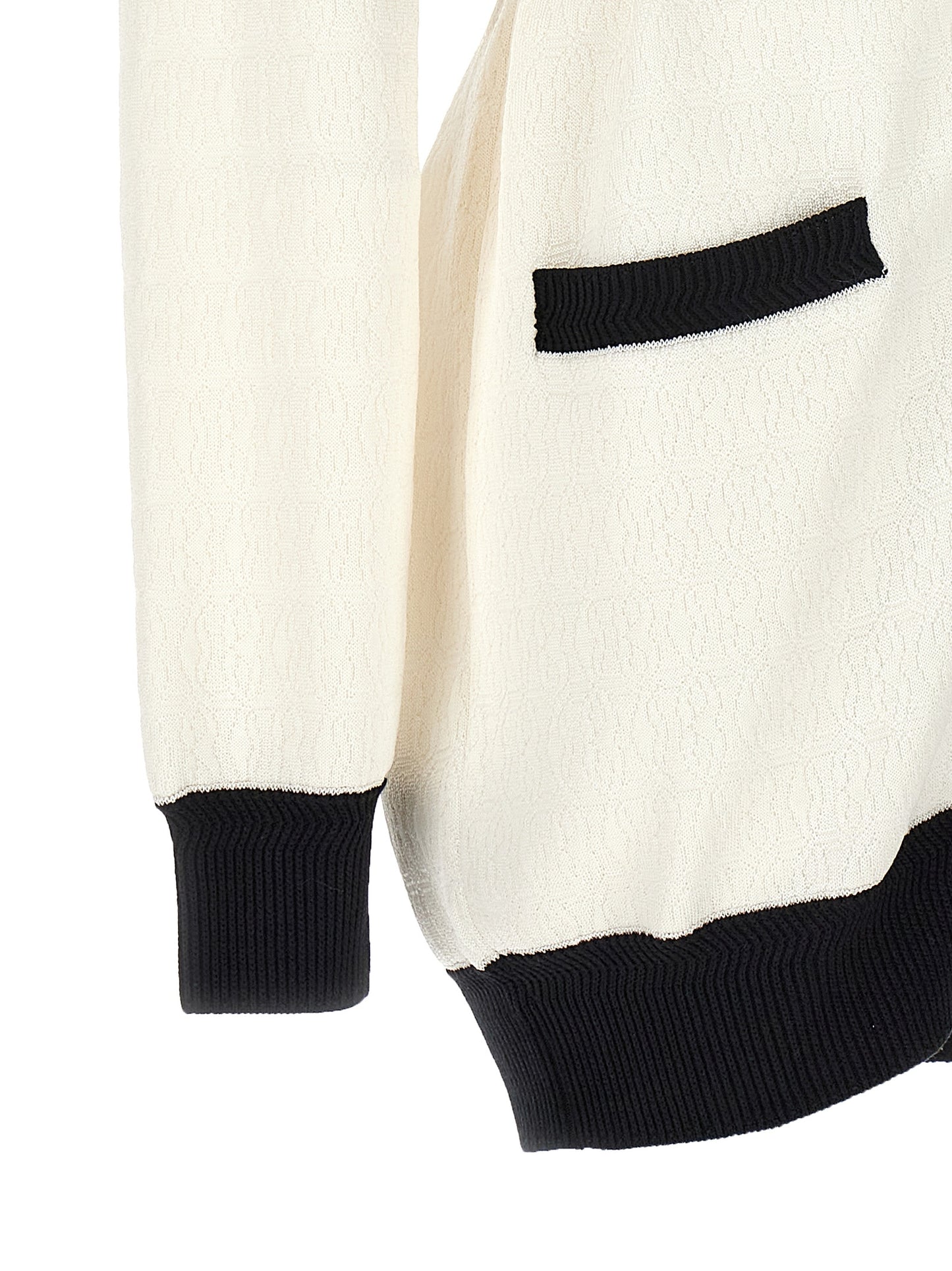Bicolor Viscose Cardigan