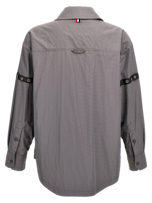 Gray Polyamide Blouse