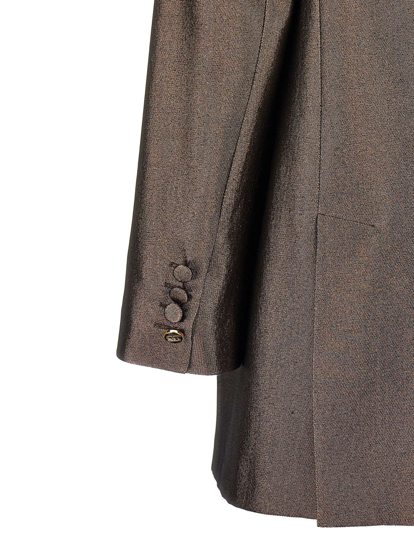 Brown Silk Blazer