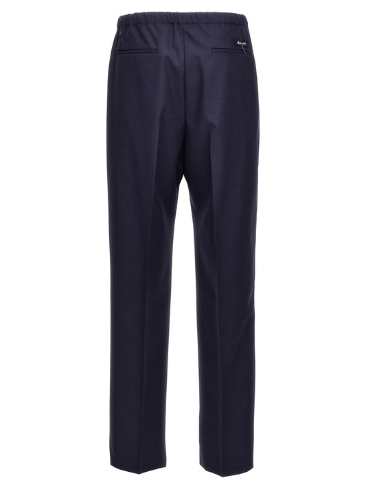 Blue Virgin Wool Pants