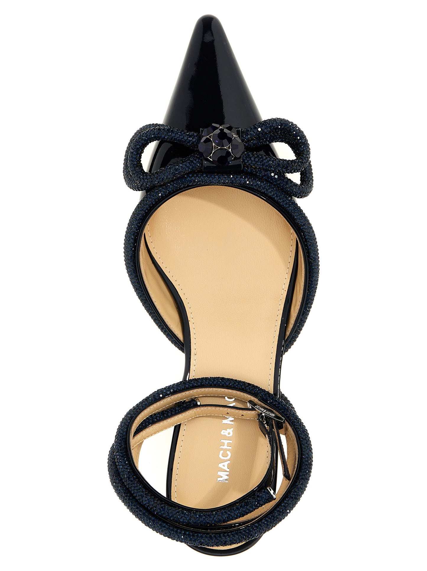 Blue Calfskin Ballet Flats