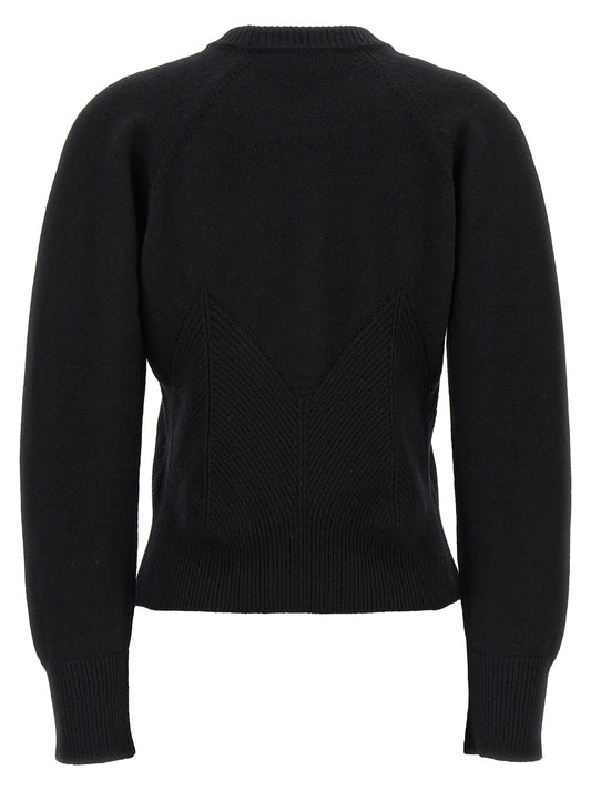 Black Wool Cardigan