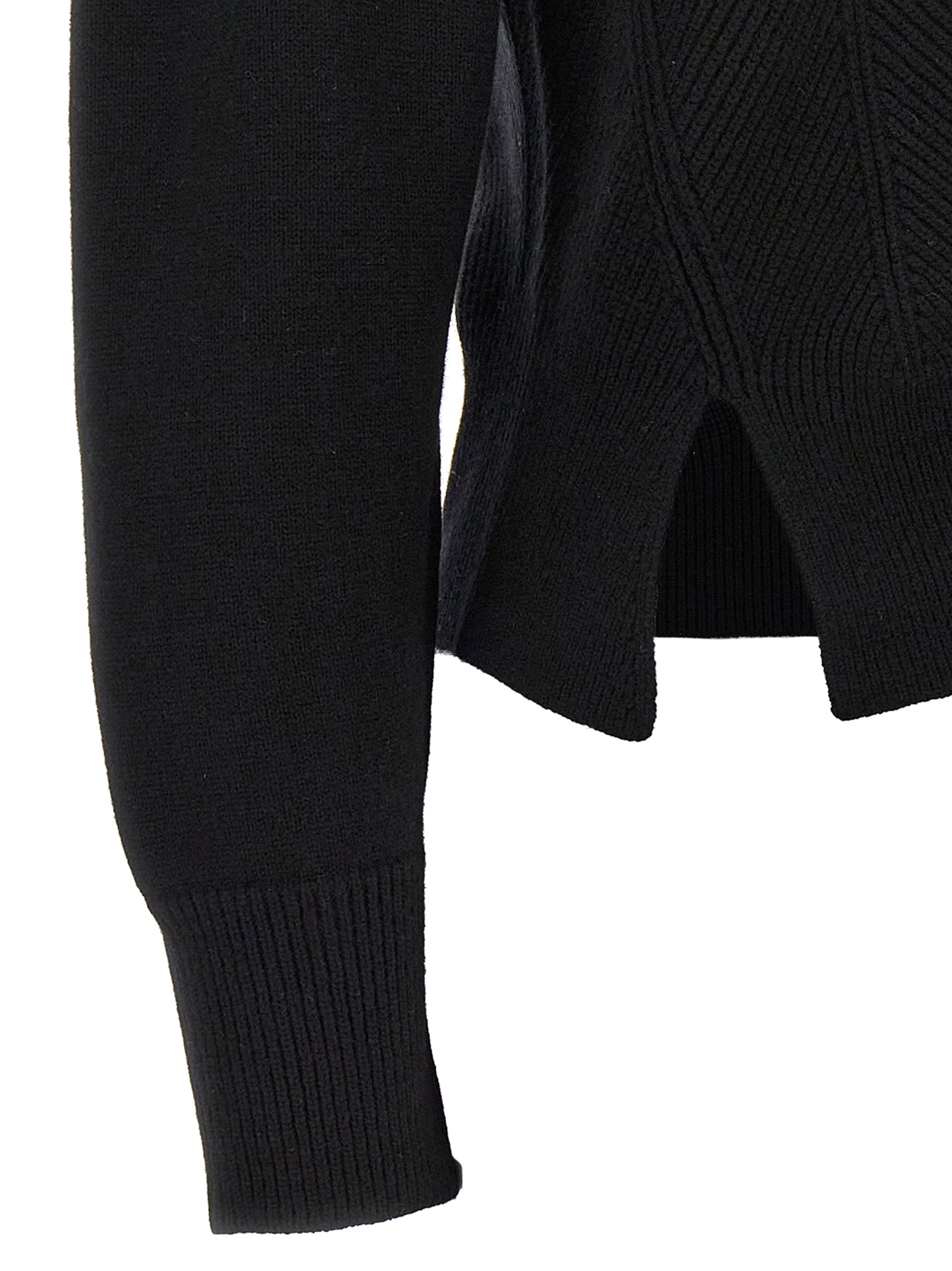 Black Wool Cardigan