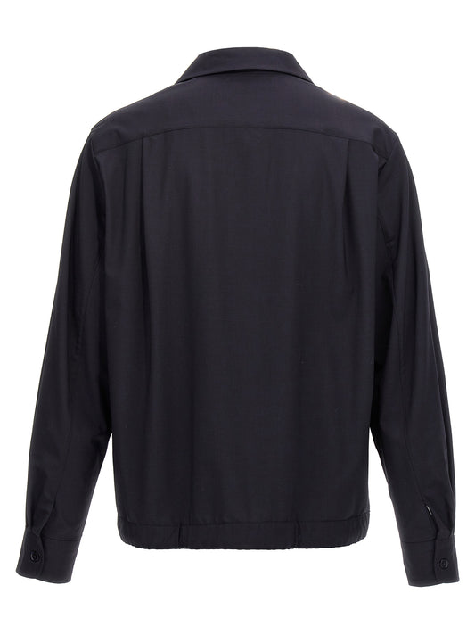 Blue Elastane Blouse