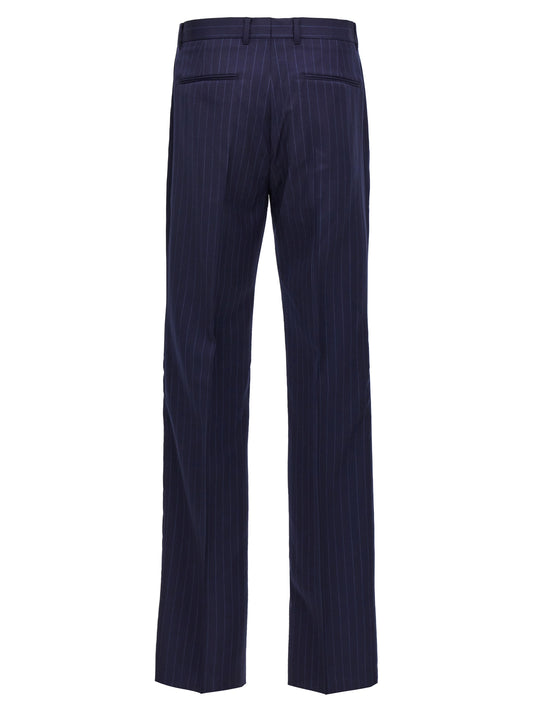 Blue Wool Dress Pants