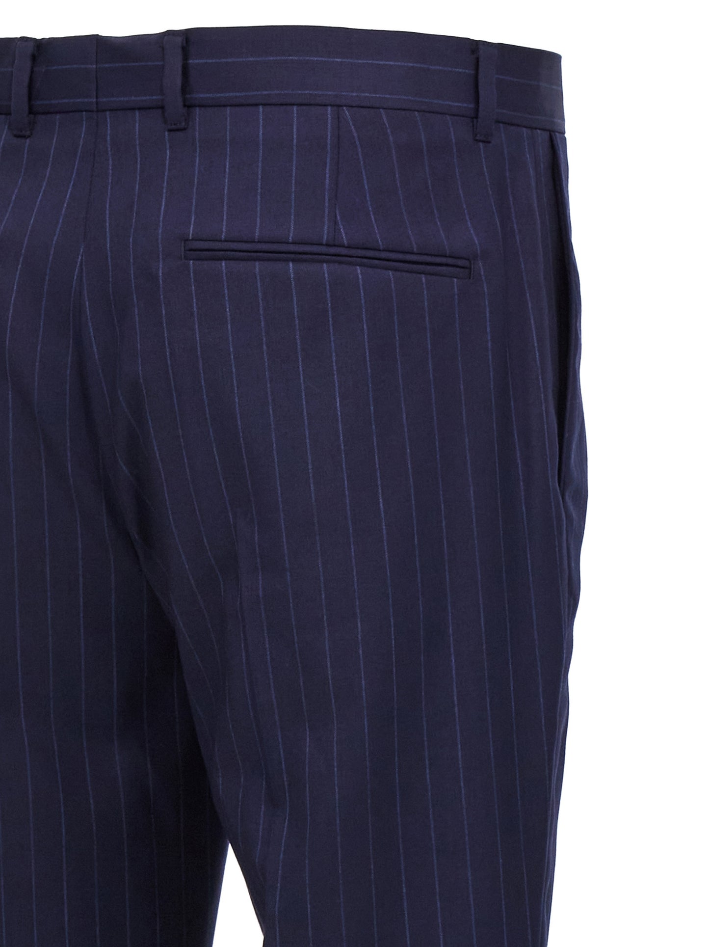 Blue Wool Dress Pants