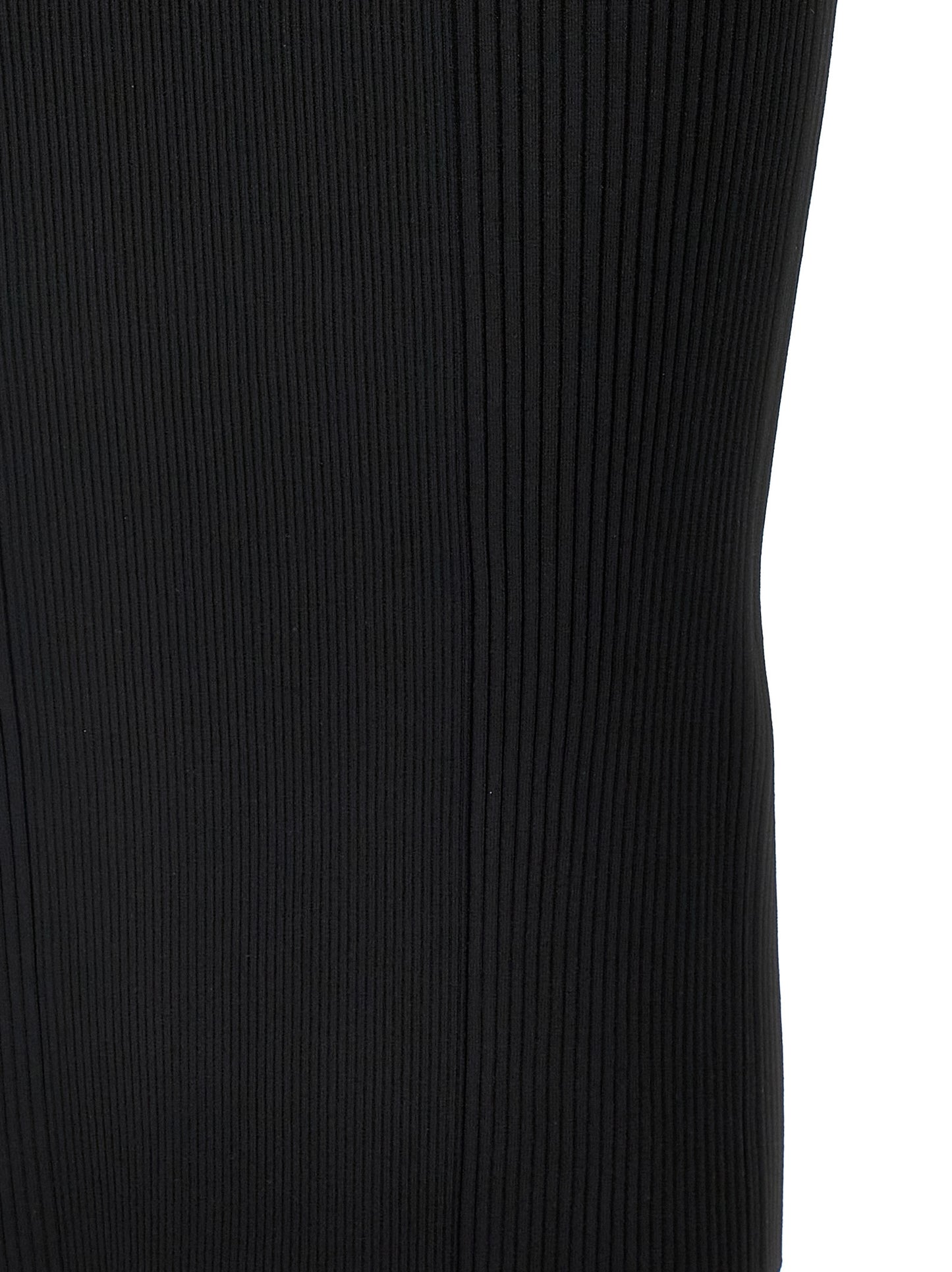 Black Viscose Midi Dress