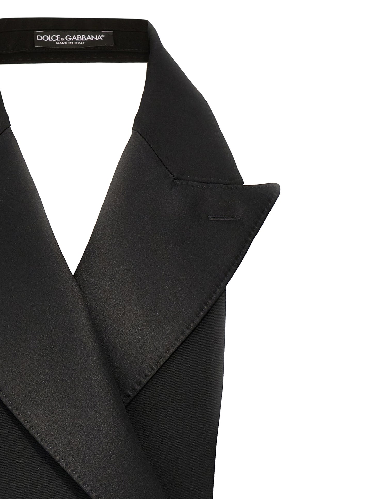 Black Silk Sleeveless Jacket
