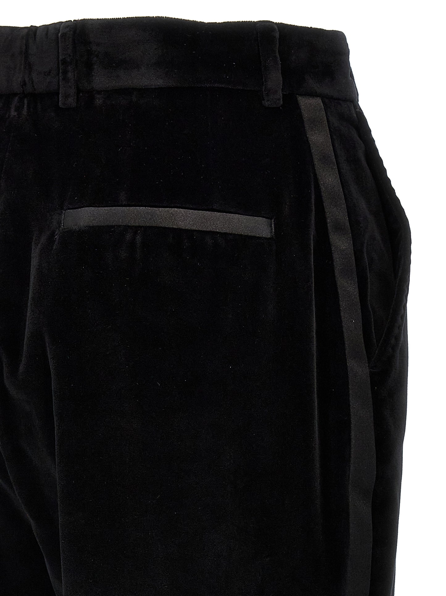 Black Cotton Dress Pants
