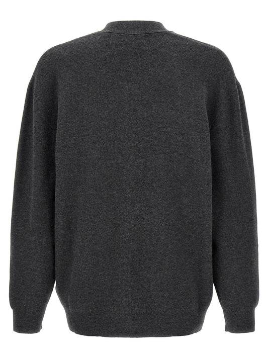 Gray Cotton Cardigan