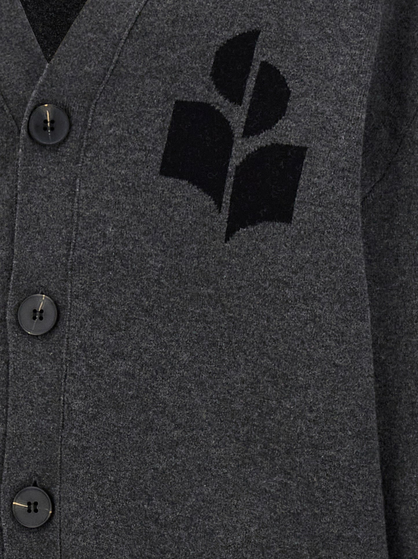 Gray Cotton Cardigan