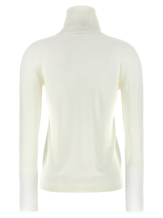 White Virgin Wool Cardigan