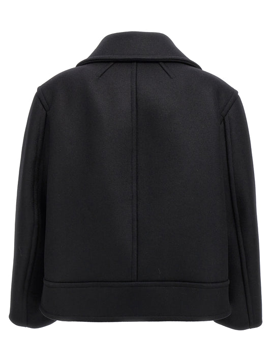 Black Virgin Wool Coat