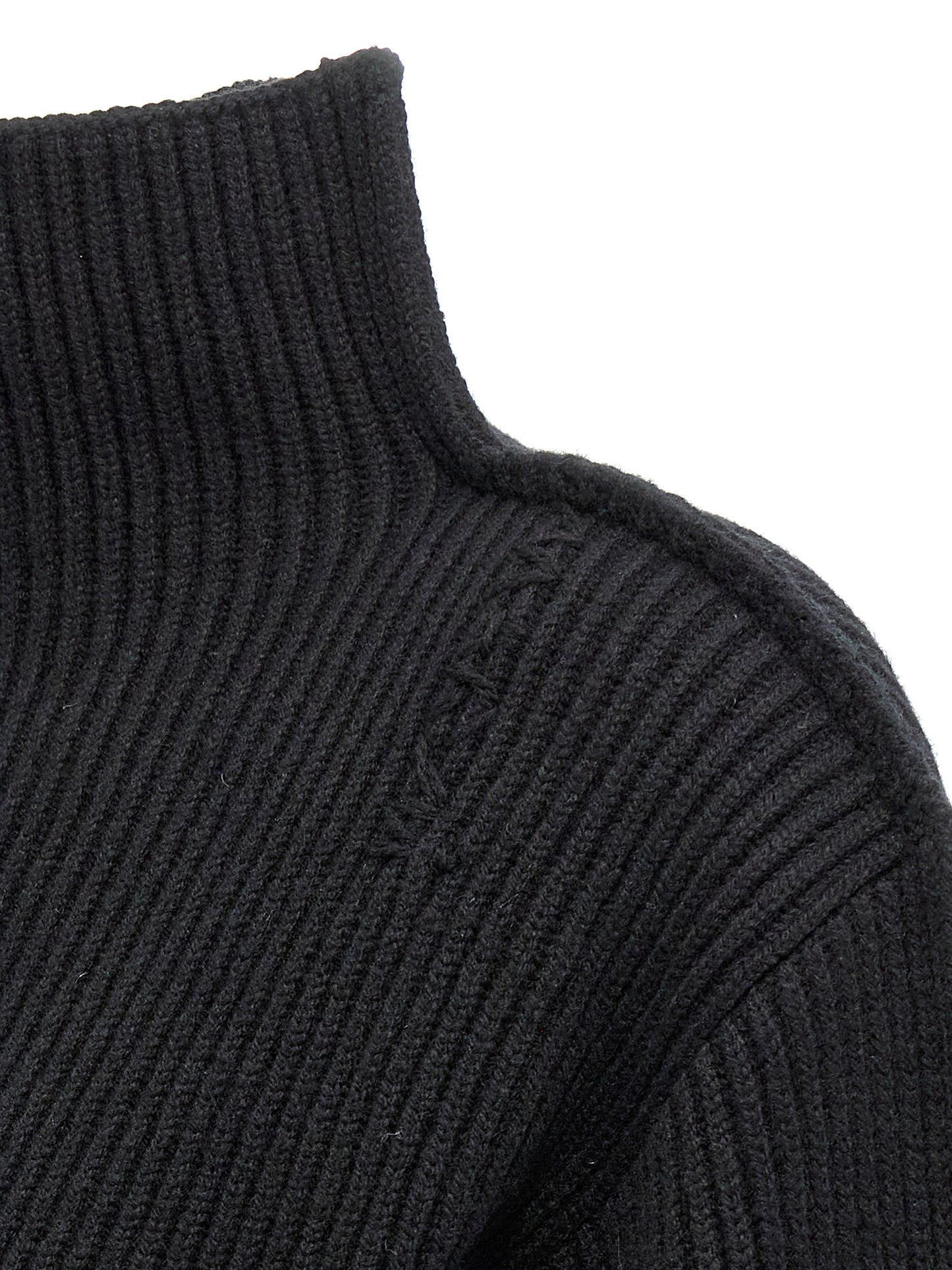 Black Wool Cardigan