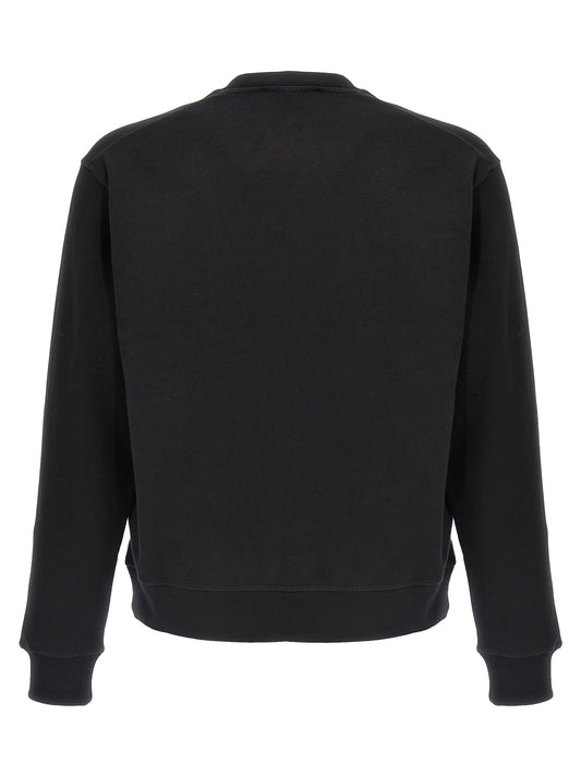 Black Cotton Sweatshirt