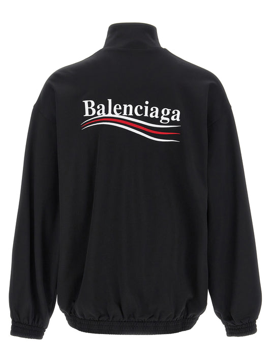 Black Polyamide Sweatshirt