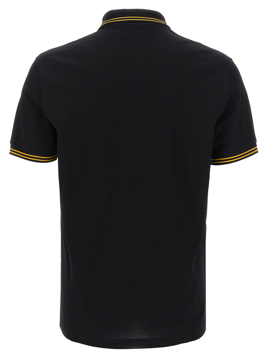 Black Cotton Polo Shirt