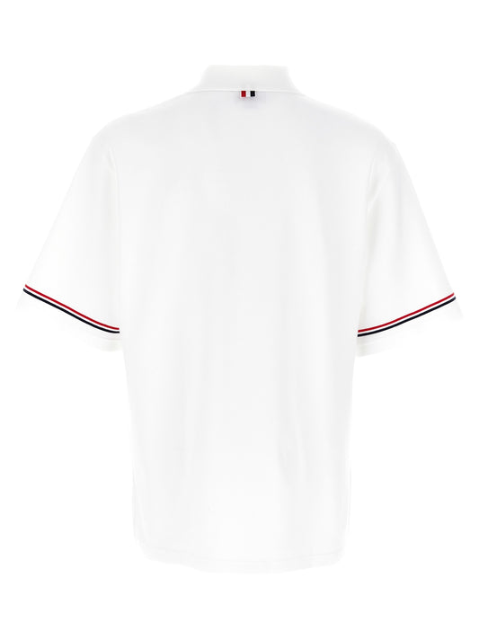 White Cotton Polo Shirt