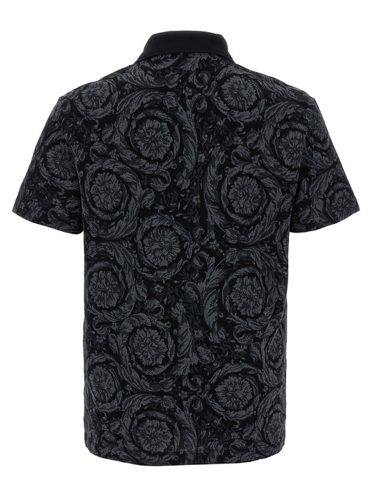 Gray Cotton Polo Shirt