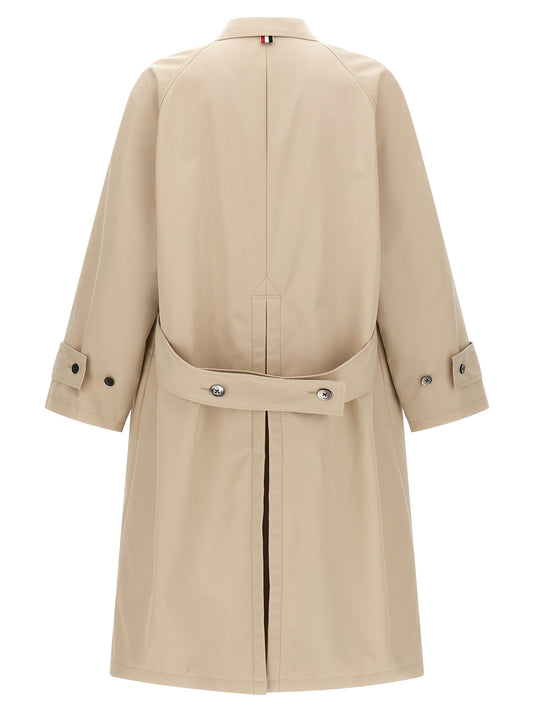Beige Polyester Coat