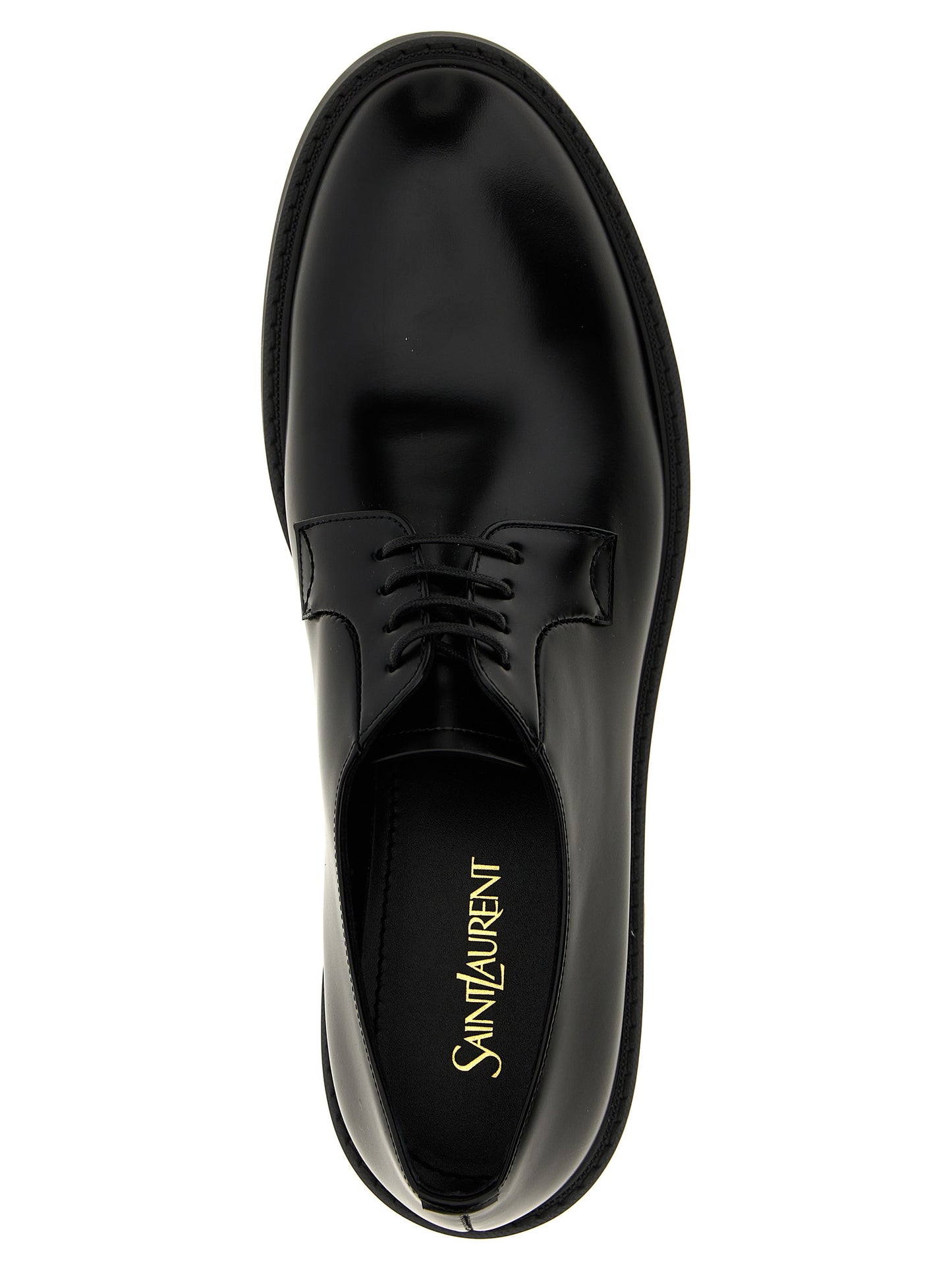 Black Lamb Leather Oxfords And Derbies