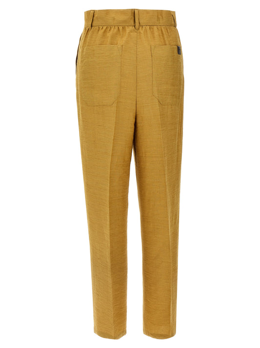 Gold Fluorofiber Dress Pants