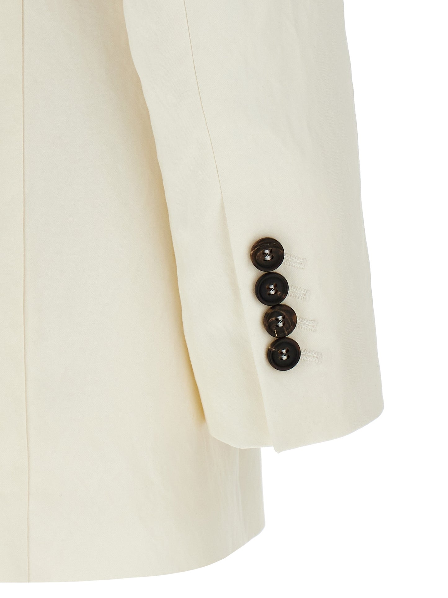 White Straw Blazer
