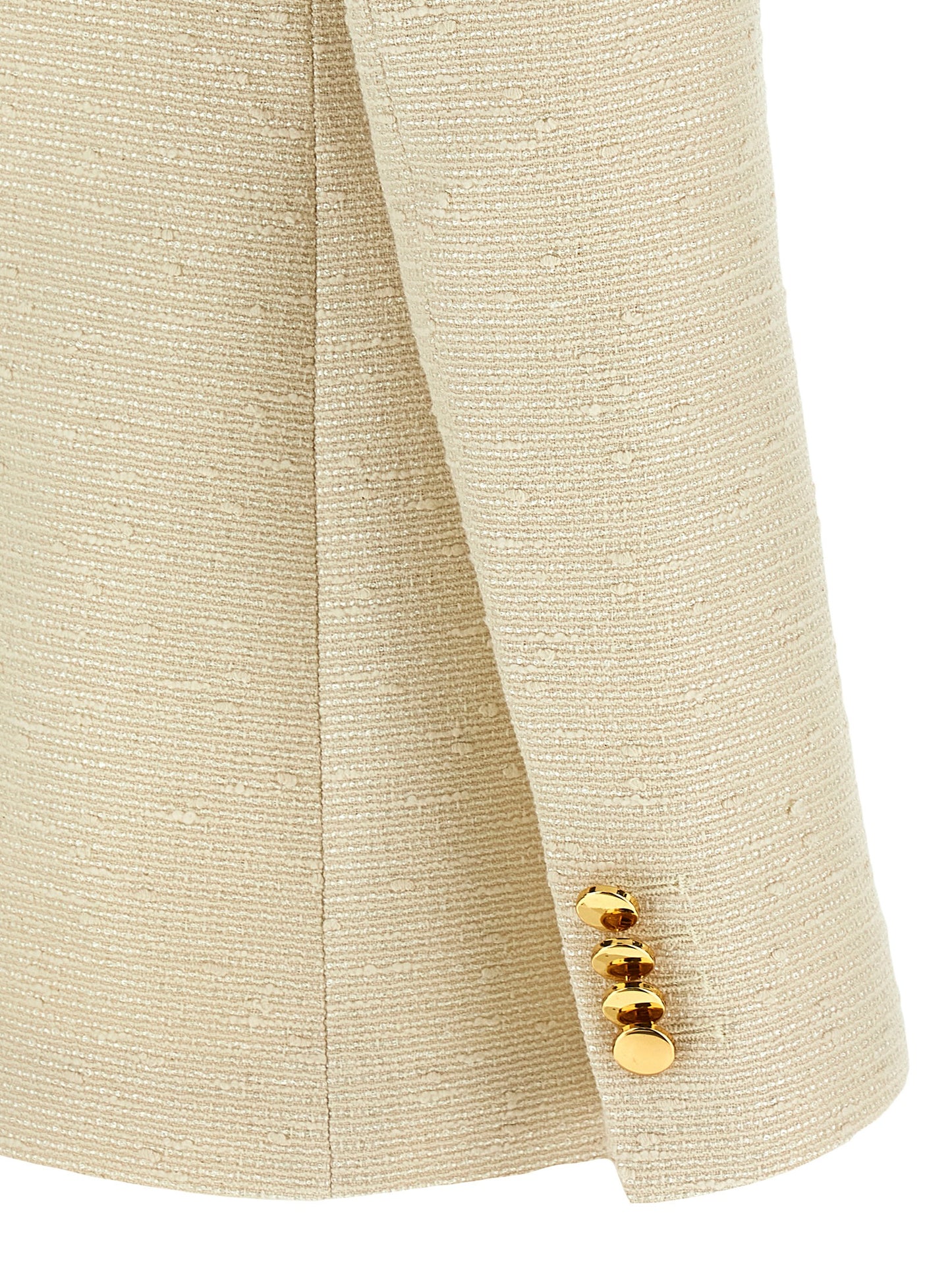 Beige Cotton Blazer