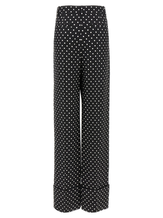 Bicolor Viscose Casual Pants