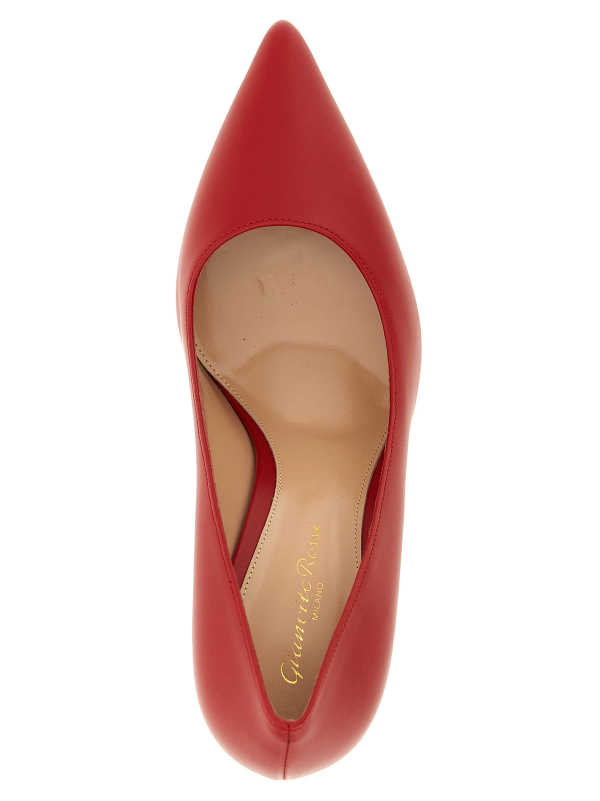 Red Calfskin High Heel Pumps