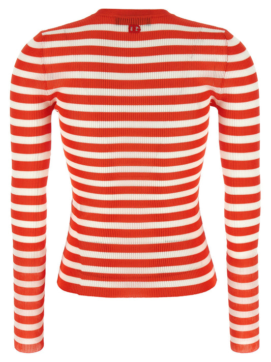 Orange Viscose Cardigan