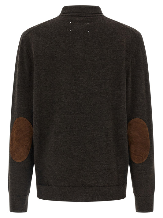 Brown Wool Polo Shirt