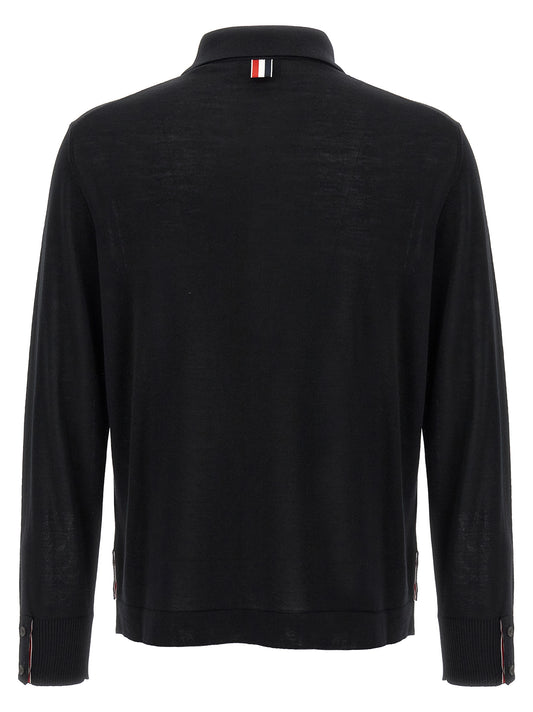 Black Virgin Wool Cardigan