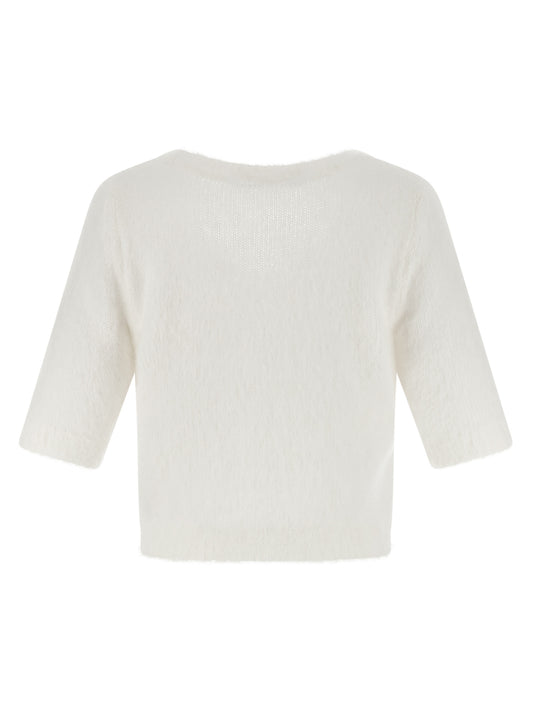 White Wool Cardigan
