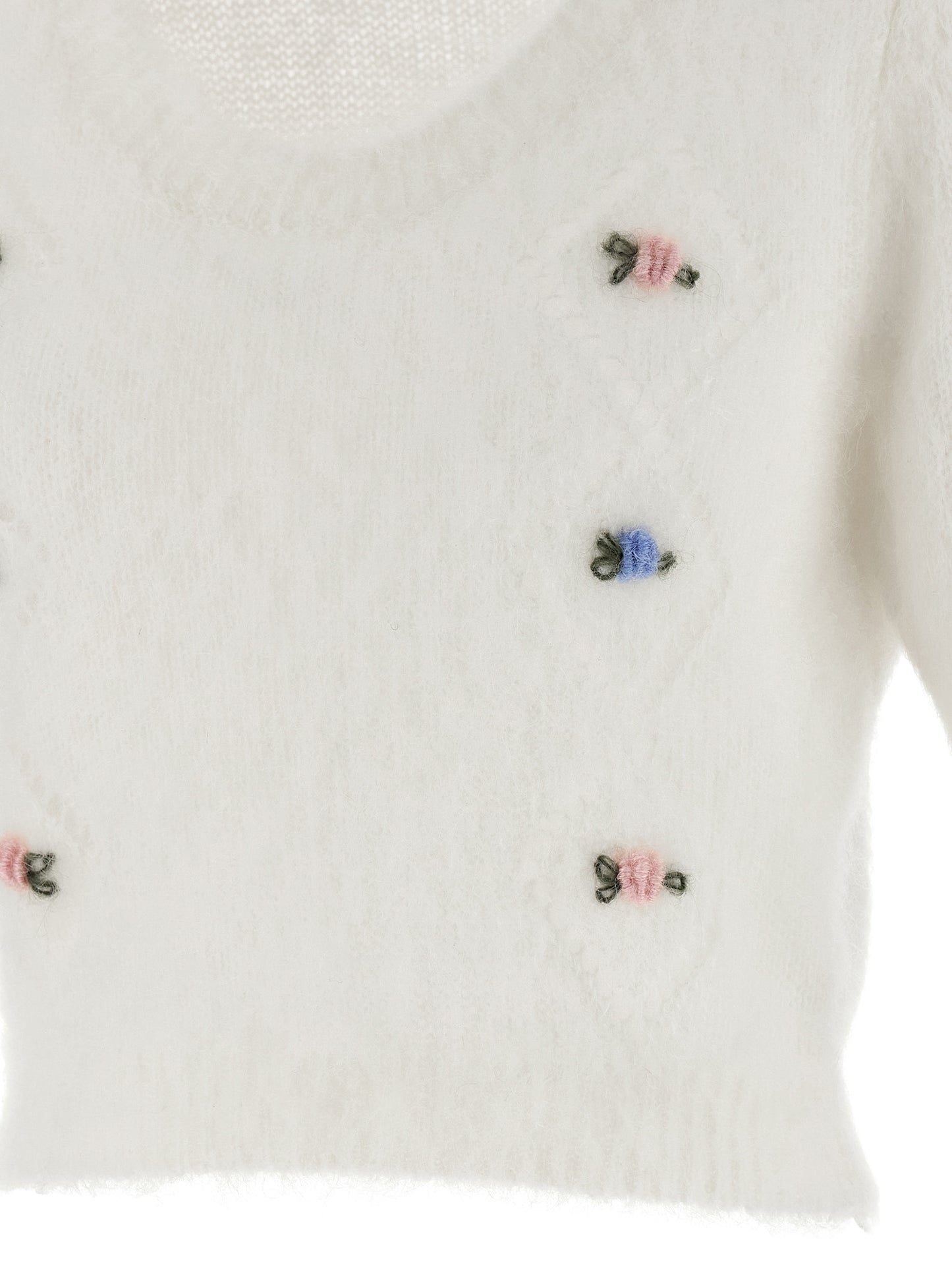 White Wool Cardigan