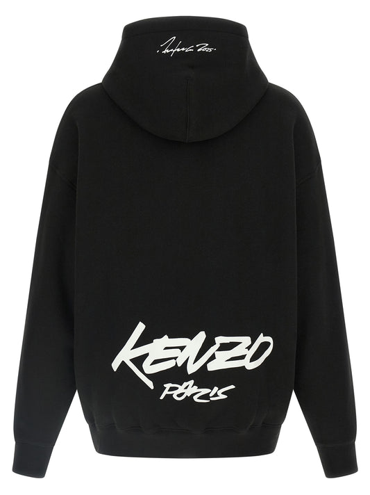 Black Cotton Hoodie