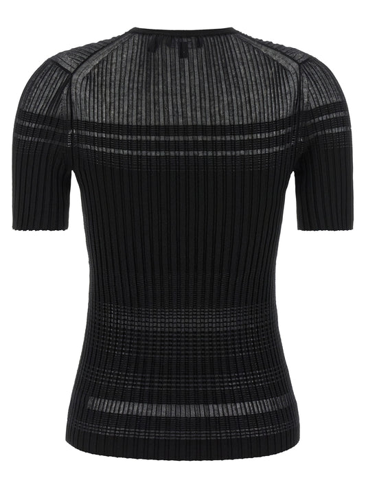 Black Viscose T-Shirt